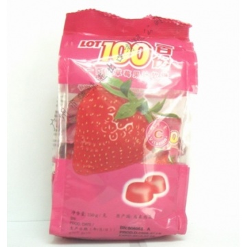 一百份果汁软糖草莓味150g*24包/件