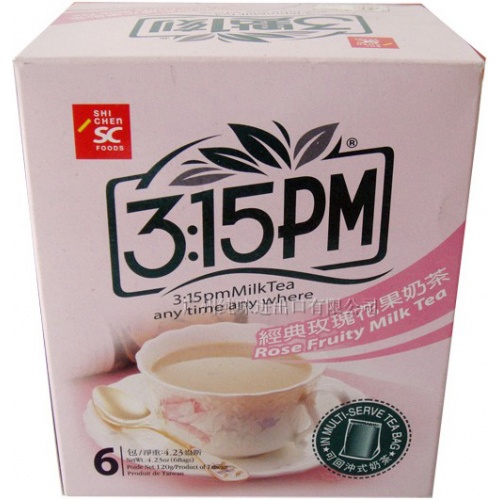 三点一刻经典玫瑰花果奶茶100g*24盒/组