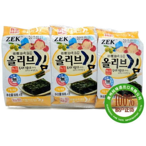 ZEK橄榄油烤海苔 12g*24包/件
