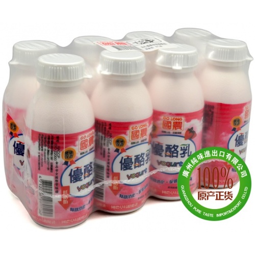 国农草莓优酪乳 270ml*24瓶/件