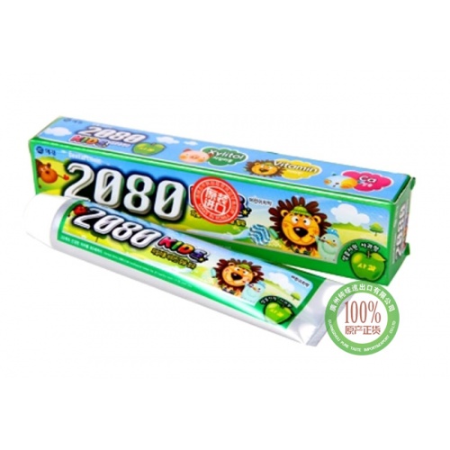 2080儿童牙膏苹果味 80g*12盒/...