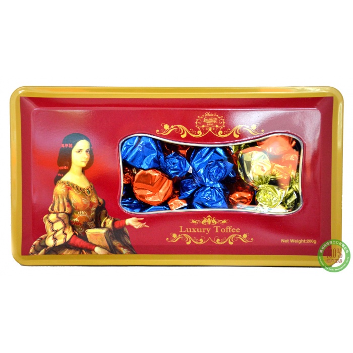 莎莎的店1886花样年华经典太妃糖（红色）200g*24盒/件
