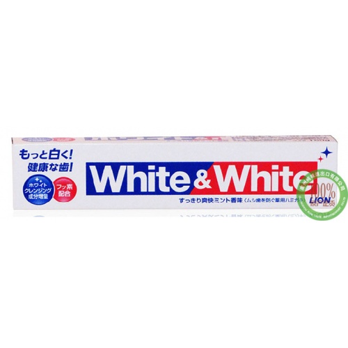狮王WHITE美白牙膏150g*10支/...