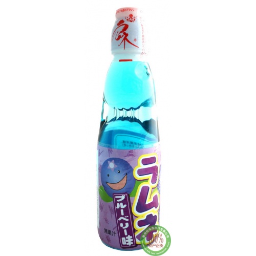 哈达蓝莓味波子汽水饮料200ml*30瓶/件