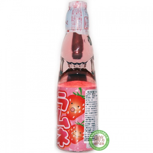 哈达草莓味波子汽水饮料200ml*30瓶...