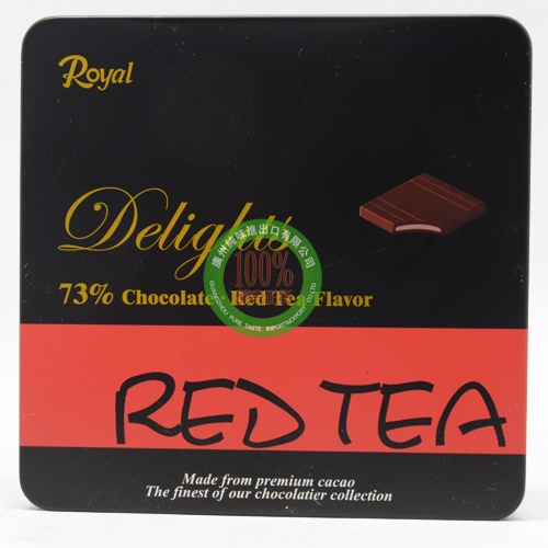Royal牌73%红茶味夹心巧克力90g*12盒/组