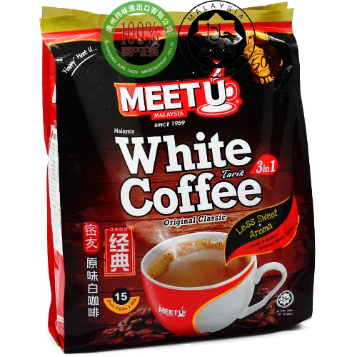 密友牌原味白咖啡（固体饮料）600g(15包*40g)*24袋/件