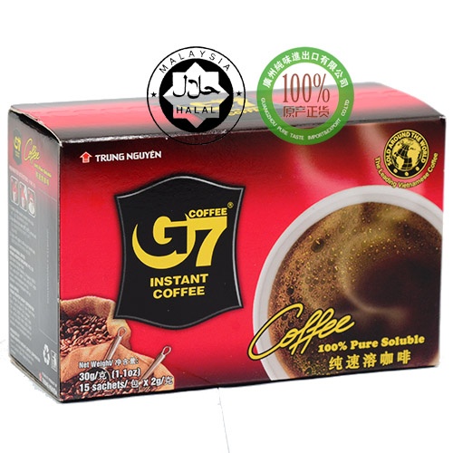 中原G7二合一速溶咖啡30g(2g*15)*24盒/件