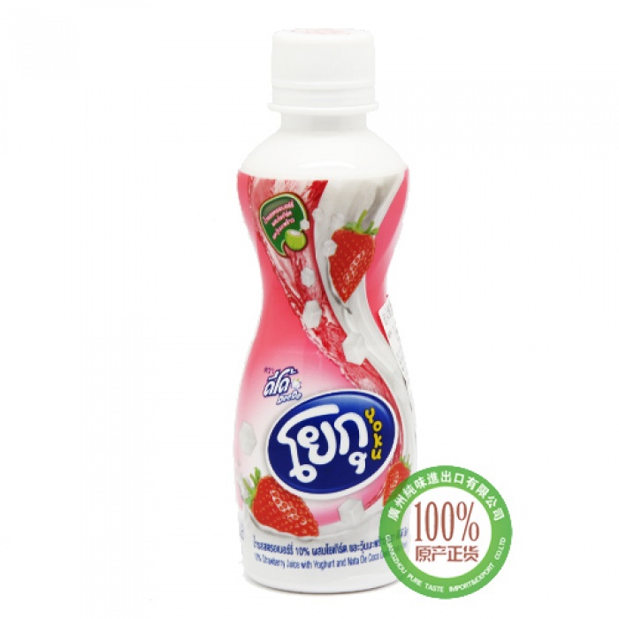 迪朵酸乳味草莓汁饮料（含椰果粒）230ml*6瓶*8组/件