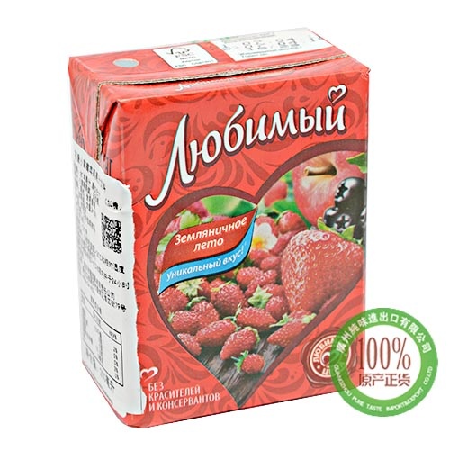 喜爱果汁饮料-小草莓苹果200ml*27盒/件