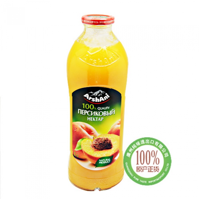 阿莎尼果汁（桃子味）1L*6瓶/箱