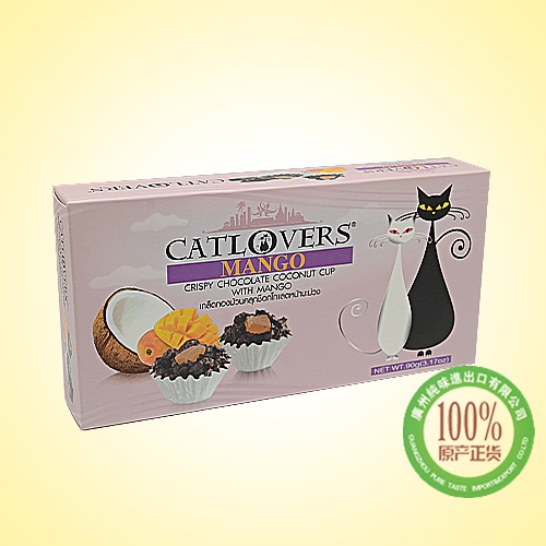 CATLOVERS情侣猫 芒果巧克力椰子杯90g*24盒/件