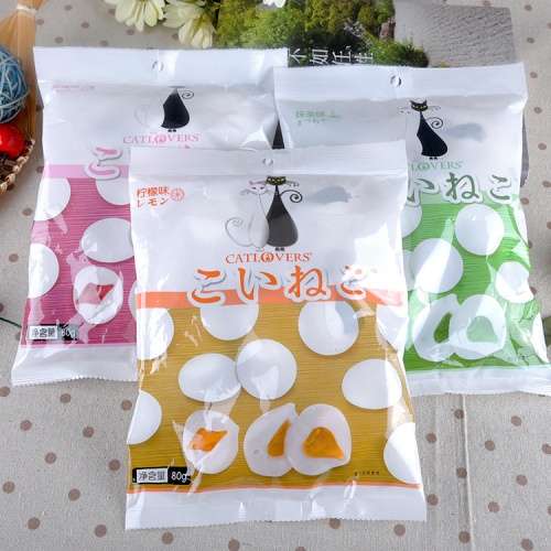 CATLOVERS情侣猫 日式夹心棉花糖（柠檬味）80g*30袋/件