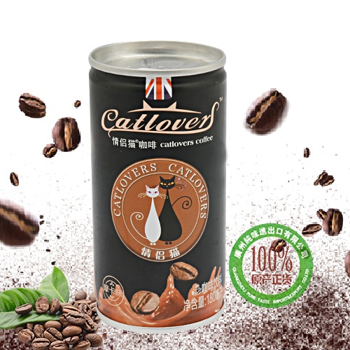CATLOVERS情侣猫 咖啡饮料(摩卡味)180ml*24罐/件