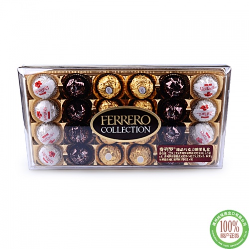 费列罗中文版臻品巧克力礼盒（杂莎T24粒）259.1g*4盒/件