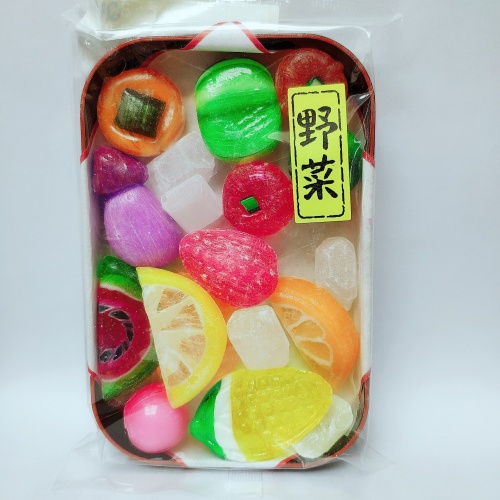 都饴什锦水果野菜饭盒糖果110g*10盒/件