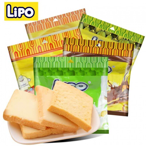 lipo黄油面包干300g*16包/件
