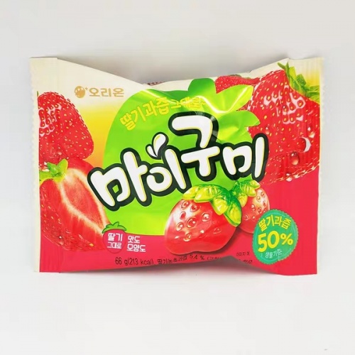 好丽友草莓QQ糖66g*10包/盒