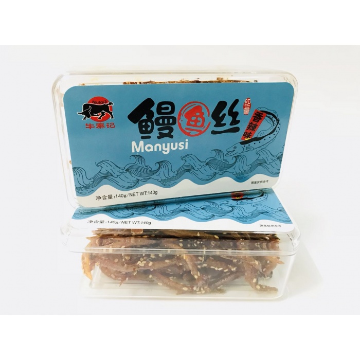 牛泰记鳗鱼丝（香辣味）140g*24盒/件