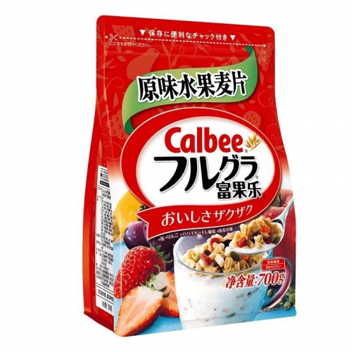 日本卡乐比Calbee富果乐原味水果麦片700g*6包/件