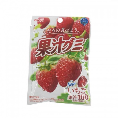 明治草莓味果汁软糖57g*10袋/组