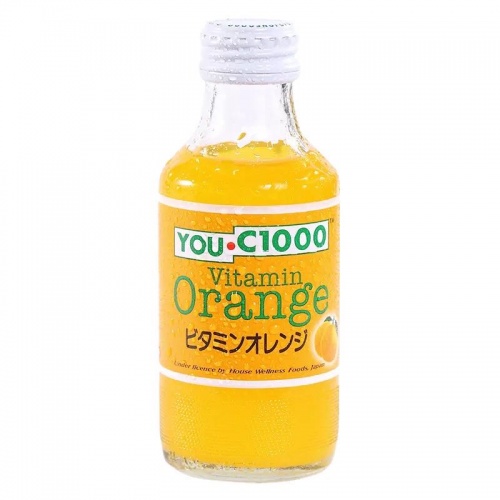 YOU.C1000维生素C橙汁碳酸饮料140ml*30瓶/件