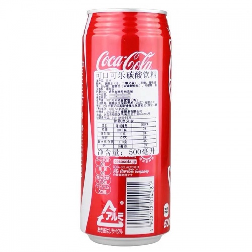 日本可口可乐罐装饮料500ml*24罐/件