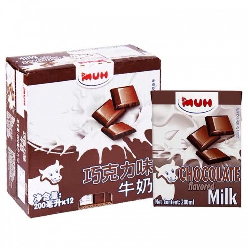 甘蒂牧场巧克力味牛奶200ml*12支/...