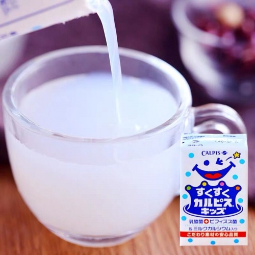 日本CALPIS可尔必思儿童乳酸菌风味饮料125ml*24支/件