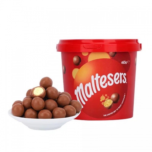 麦提莎（Maltesers）代可可脂牛奶巧克力制品465g*6桶/件