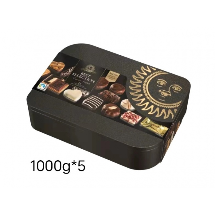 德国伦巴兹精选什锦饼干黑色罐礼盒1000g*5盒/件