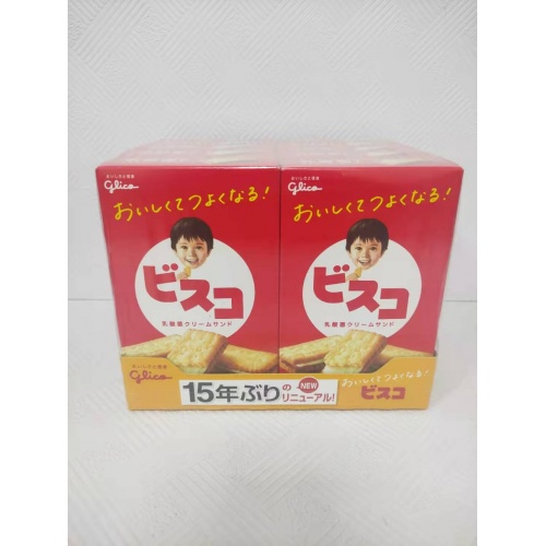 格力高盒装原味乳酸菌夹心饼64.5g*10盒/组