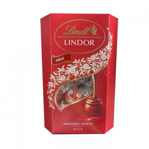 瑞士莲软心牛奶巧克力（红色盒）200g*8盒/件