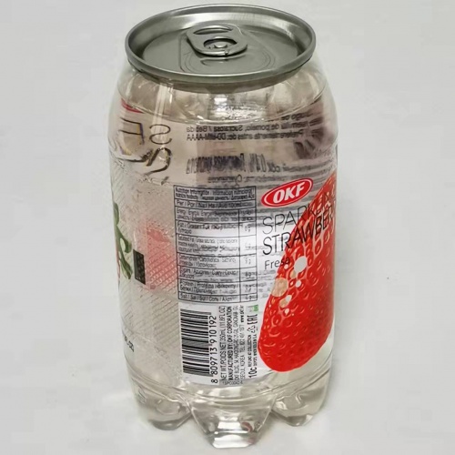 OKF牌草莓味气泡水350ml*24罐/件