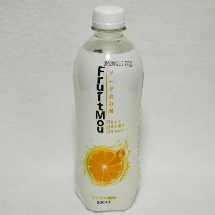果乐汾柑橘味苏打气泡水500ml*24瓶/件