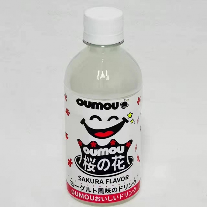 欧哞樱花酸乳味饮料300ml*24瓶/件