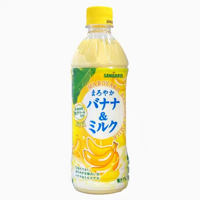 三佳利香蕉牛奶味饮料500ml*24瓶/件
