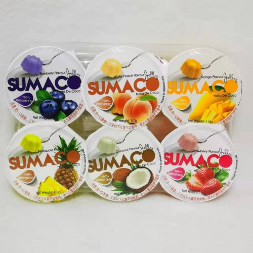 素玛哥牌新版混合水果味果冻6杯装（含椰纤...