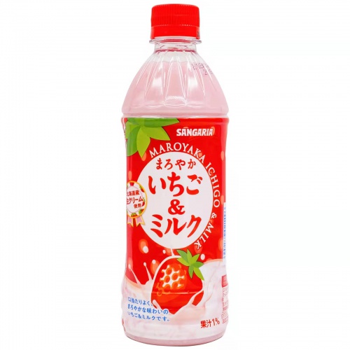 三佳利草莓牛奶味饮料500ml*24瓶/...