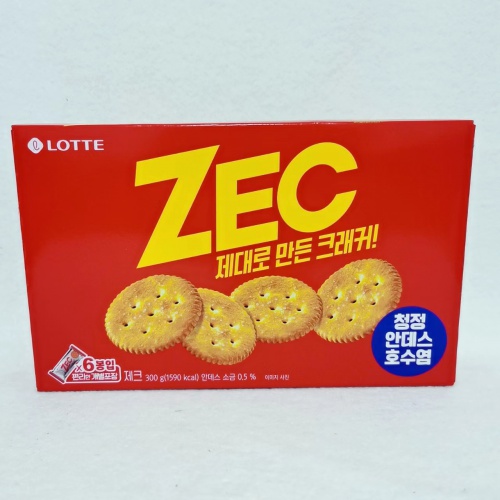 乐天ZEC杰克咸味饼干300g*12盒/...