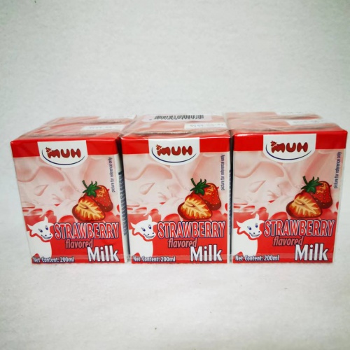 甘蒂牧场草莓味牛奶200ml*12支/件
