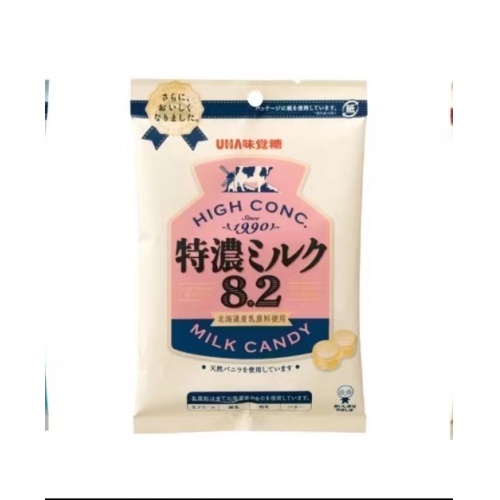 UHA味觉糖特浓8.2牛奶糖88g*12包/组