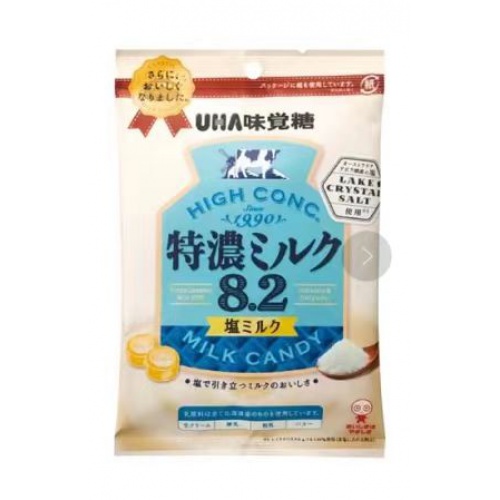 UHA味觉糖特浓8.2盐牛奶糖75g*12包/组