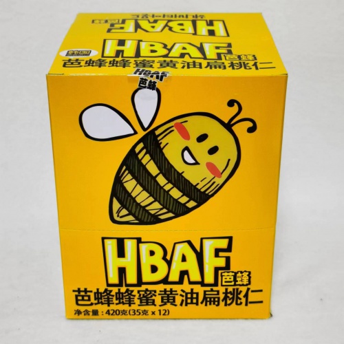 芭蜂（原汤姆农场）蜂蜜黄油扁桃仁35g*12包/件
