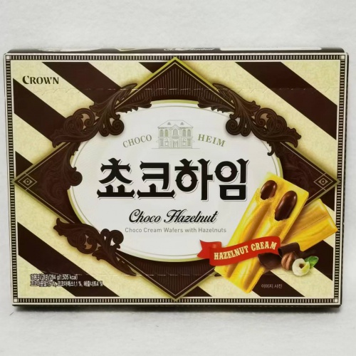 克丽安榛子巧克力威化饼干284g*12盒/件