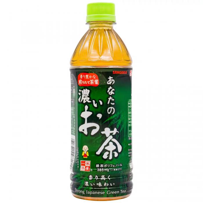 三佳利一休茶屋浓郁日本茶饮料500ml*24瓶/件