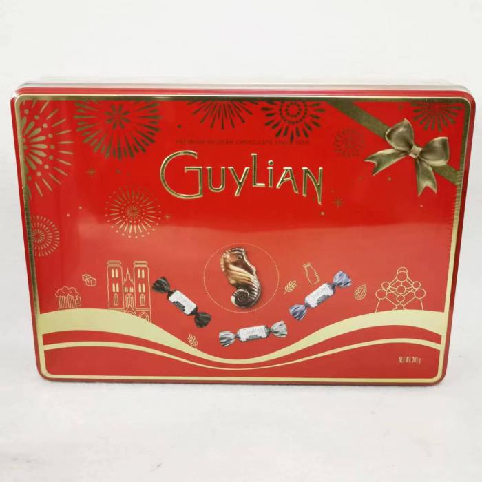 吉利莲比利时红焰礼盒巧克力制品（红色盒）301g*12盒/件