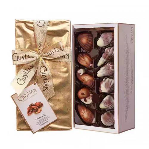 吉利莲比利时榛子巧克力制品（礼品装金色）250g*10盒/件