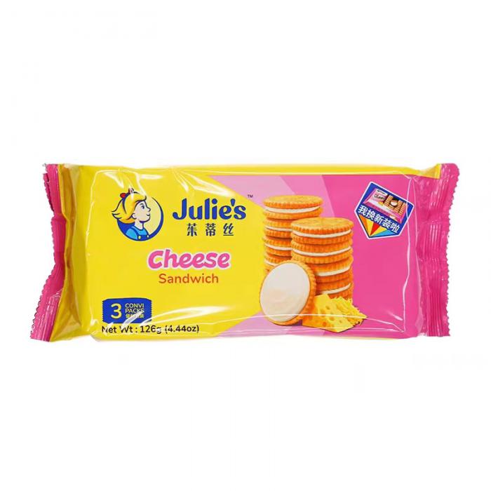 茱蒂丝乳酪三明治饼干126g（42g*3）*24包/件