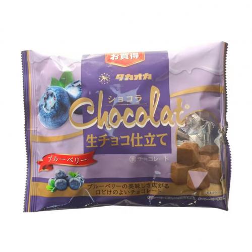 高冈代可可脂巧克力蓝莓味140g*12包...